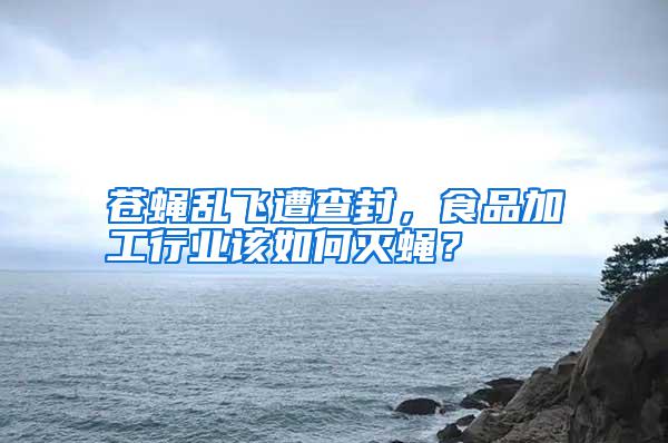 蒼蠅亂飛遭查封，食品加工行業該如何滅蠅？
