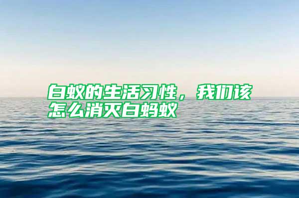 白蟻的生活習性，我們該怎么消滅白螞蟻