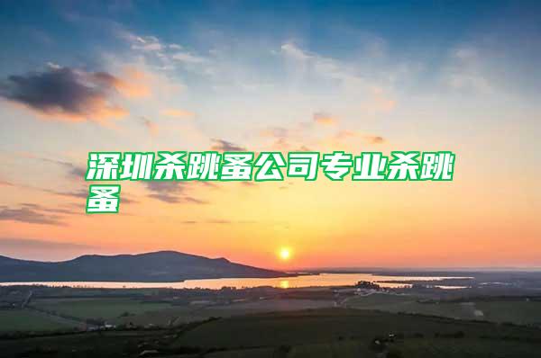 深圳殺跳蚤公司專(zhuān)業(yè)殺跳蚤