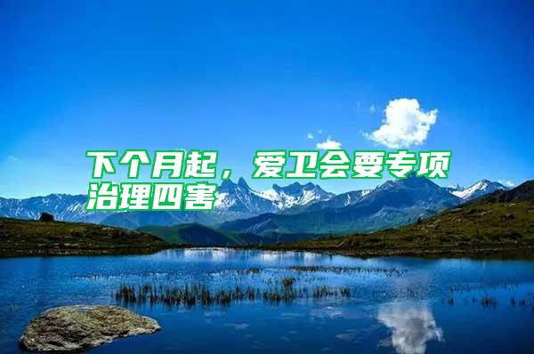 下個月起，愛衛會要專項治理四害