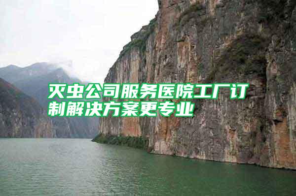 滅蟲公司服務醫(yī)院工廠訂制解決方案更專業(yè)