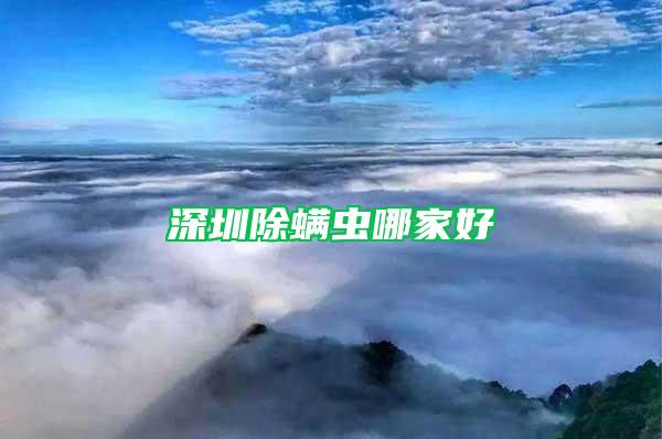 深圳除螨蟲(chóng)哪家好