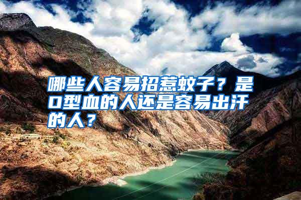 哪些人容易招惹蚊子？是O型血的人還是容易出汗的人？