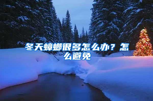 冬天蟑螂很多怎么辦？怎么避免