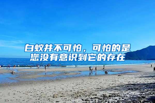 白蟻并不可怕，可怕的是您沒有意識(shí)到它的存在