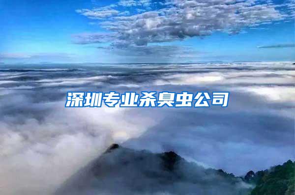 深圳專業(yè)殺臭蟲(chóng)公司