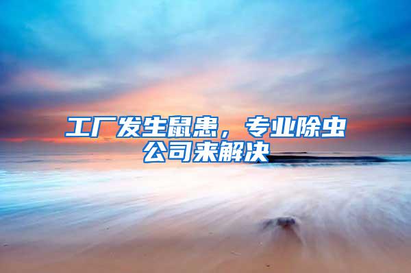 工廠發(fā)生鼠患，專業(yè)除蟲公司來(lái)解決