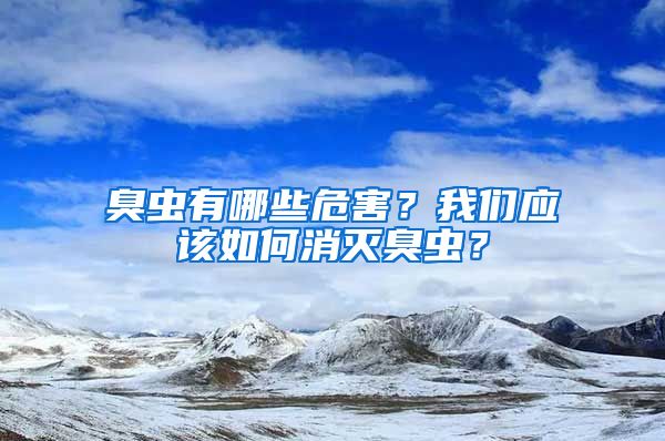 臭蟲有哪些危害？我們應(yīng)該如何消滅臭蟲？